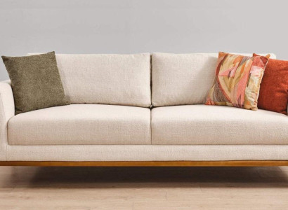Stilvoll Sofa 3 - Sitzer Design Möbel Wohnzimmer Luxus Couchen Sofas 223cm